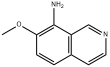 7-METHOXYISOQUINOLIN-8-AMINE 结构式