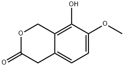 8-羟基-7-甲氧基异苯并二氢吡喃-3-酮 结构式