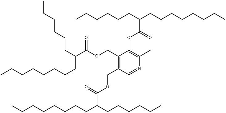 吡哆素三己基癸酸酯 结构式