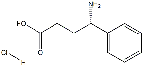 (S)-4-氨基-4-苯基丁酸盐酸盐 结构式