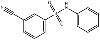 3-氰基-N-苯基苯磺酰胺 结构式