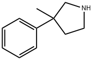 3-甲基-3-苯基吡咯烷 结构式