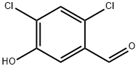 2,4-二氯-5-羟基苯甲醛 结构式