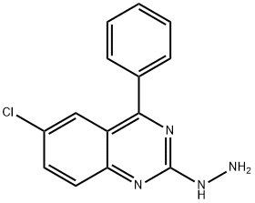 6-chloro-2-hydrazinyl-4-phenylquinazoline 结构式