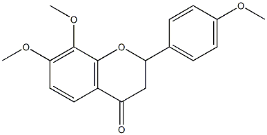 7,8,4'-三甲氧基黄烷酮 结构式