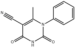 5-氰基-6-甲基-2,4-二氧代-1-苯基-1,2,3,4-四氢-嘧啶 结构式