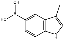 (3-methyl-1H-indol-5-yl)boronic acid 结构式