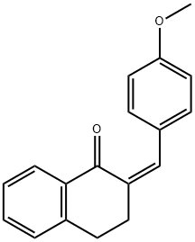 (2Z)-2-[(4-methoxyphenyl)methylidene]-1,2,3,4-tetrahydronaphthalen-1-one 结构式