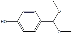 4-(二甲氧基甲基)苯酚 结构式