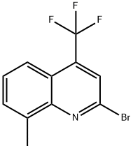 2-Bromo-8-methyl-4-(trifluoromethyl)quinoline 结构式