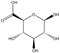 Beta-D-glucopyranosiduronic acid 结构式