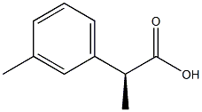 (S)-2-间甲苯基丙酸 结构式