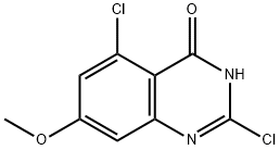 2,5-二氯-7-甲氧基喹唑啉-4-酮 结构式