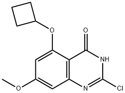 2-氯-5-环丁氧基-7-甲氧基喹唑啉-4-酮 结构式