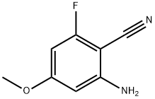2-Amino-6-fluoro-4-methoxy-benzonitrile 结构式