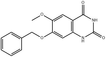 7-(苄氧基)-6-甲氧基喹唑啉-2,4(1H,3H)-二酮 结构式