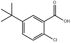 5-(叔丁基)-2-氯苯甲酸 结构式