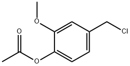 4-Acetoxy-3-methoxybenzyl chloride 结构式