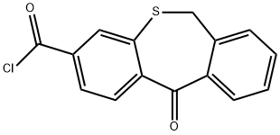 11-氧亚基-6,11-二氢二苯并[B,E]噻庚英-3-羰基氯化 结构式
