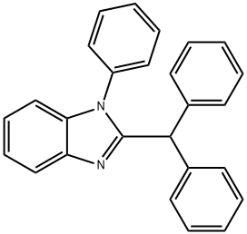 2-Benzhydryl-1-phenyl-1H-benzo[d]imidazole 结构式