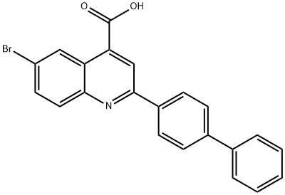 2-([1,1'-联苯]-4-基)-6-溴喹啉-4-羧酸 结构式