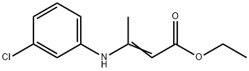 ETHYL 3-(3-CHLOROANILINO)CROTONATE 结构式