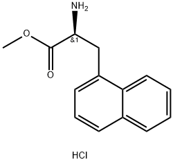 (S) -2-氨基-3-(萘-1-基)丙酸甲酯盐酸盐 结构式