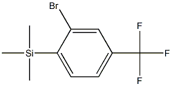 Silane, [2-bromo-4-(trifluoromethyl)phenyl]trimethyl- 结构式