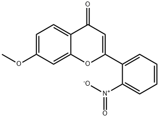 7-甲氧基-4'-硝基黄酮 结构式