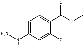 2-氯-4-肼基苯甲酸甲酯 结构式