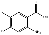 2-Amino-4-fluoro-5-methyl-benzoic acid 结构式