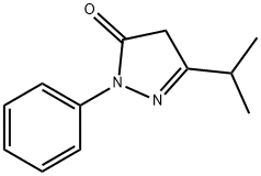 3-isopropyl-1-phenyl-1H-pyrazol-5(4H)-one 结构式