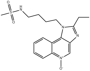 2-乙基-1-(4-(甲基磺酰氨基)丁基)-1H-咪唑并[4,5-C]喹啉 5-氧化 结构式