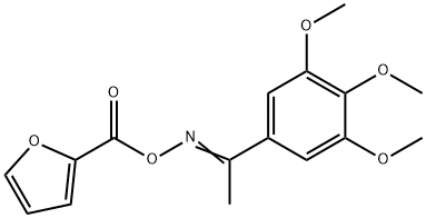 (E)-1-(3,4,5-trimethoxyphenyl)ethanone O-furan-2-carbonyl oxime 结构式