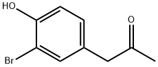 1-(3-溴-4-羟基苯基)-2-丙酮 结构式