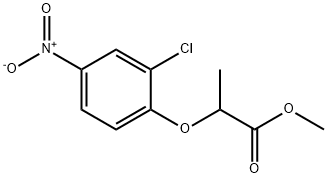 methyl 2-(2-chloro-4-nitrophenoxy)propanoate 结构式