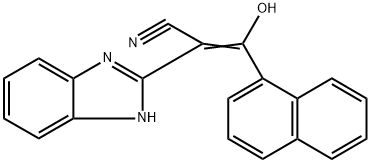 (Z)-2-(1H-benzo[d]imidazol-2-yl)-3-hydroxy-3-(naphthalen-1-yl)acrylonitrile 结构式