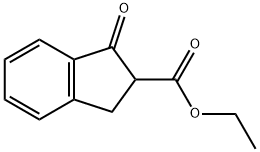 1-氧代-2,3-二氢-1H-茚-2-羧酸乙酯 结构式