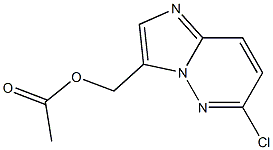 6-氯-咪唑并[1,2-B]吡嗪-3-甲醇乙酸酯 结构式