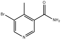 5-Bromo-4-methyl-3-pyridinecarboxamide 结构式