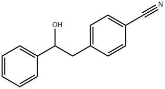 4-(2-Hydroxy-2-phenylethyl)benzonitrile 结构式