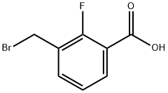 3-(Bromomethyl)-2-fluorobenzoicacid 结构式