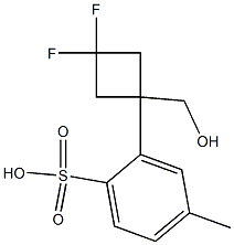 3,3-Difluorocyclobutylmethyl tosylate 结构式