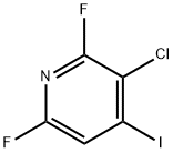 3-Chloro-2,6-difluoro-4-iodo-pyridine 结构式