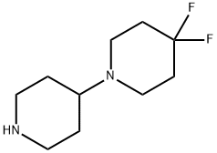 4,4-二氟-1,4'-联哌啶 结构式