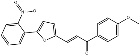 1-(4-Methoxy-phenyl)-3-[5-(2-nitro-phenyl)-furan-2-yl]-propenone 结构式