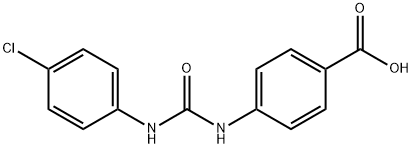 1-(4-CARBOXYPHENYL)-3-(4-CHLOROPHENYL)UREA 结构式