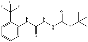 tert-butyl 2-((2-(trifluoromethyl)phenyl)carbamoyl)hydrazinecarboxylate 结构式