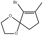 6-Bromo-7-methyl-1,4-dioxaspiro[4.4]non-6-ene 结构式
