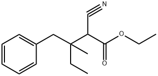 Benzenebutanoic acid, a-cyano-b-ethyl-b-methyl-, ethyl ester
